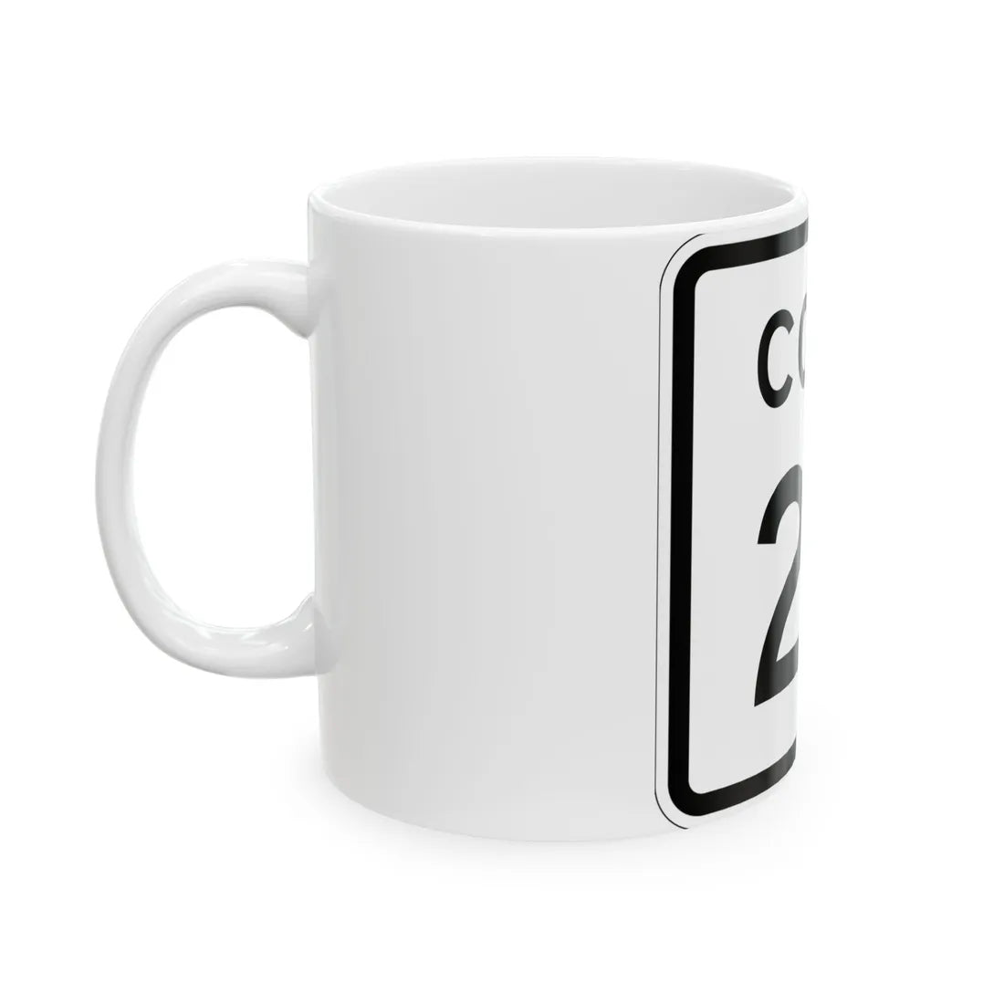 Colorado 23 1952 (Colorado) (Road Sign) White Coffee Mug - Go Mug Yourself
