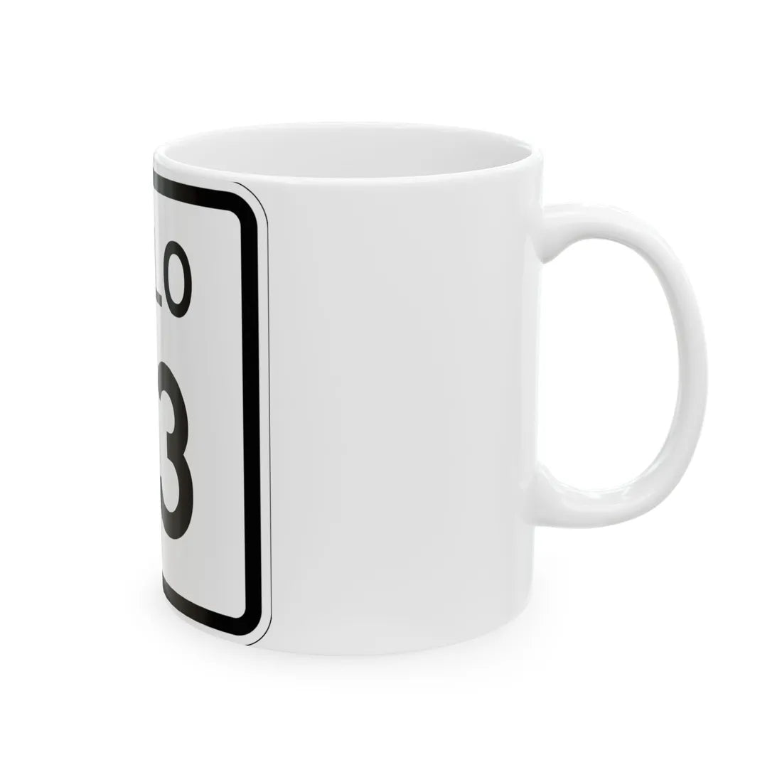 Colorado 23 1952 (Colorado) (Road Sign) White Coffee Mug - Go Mug Yourself