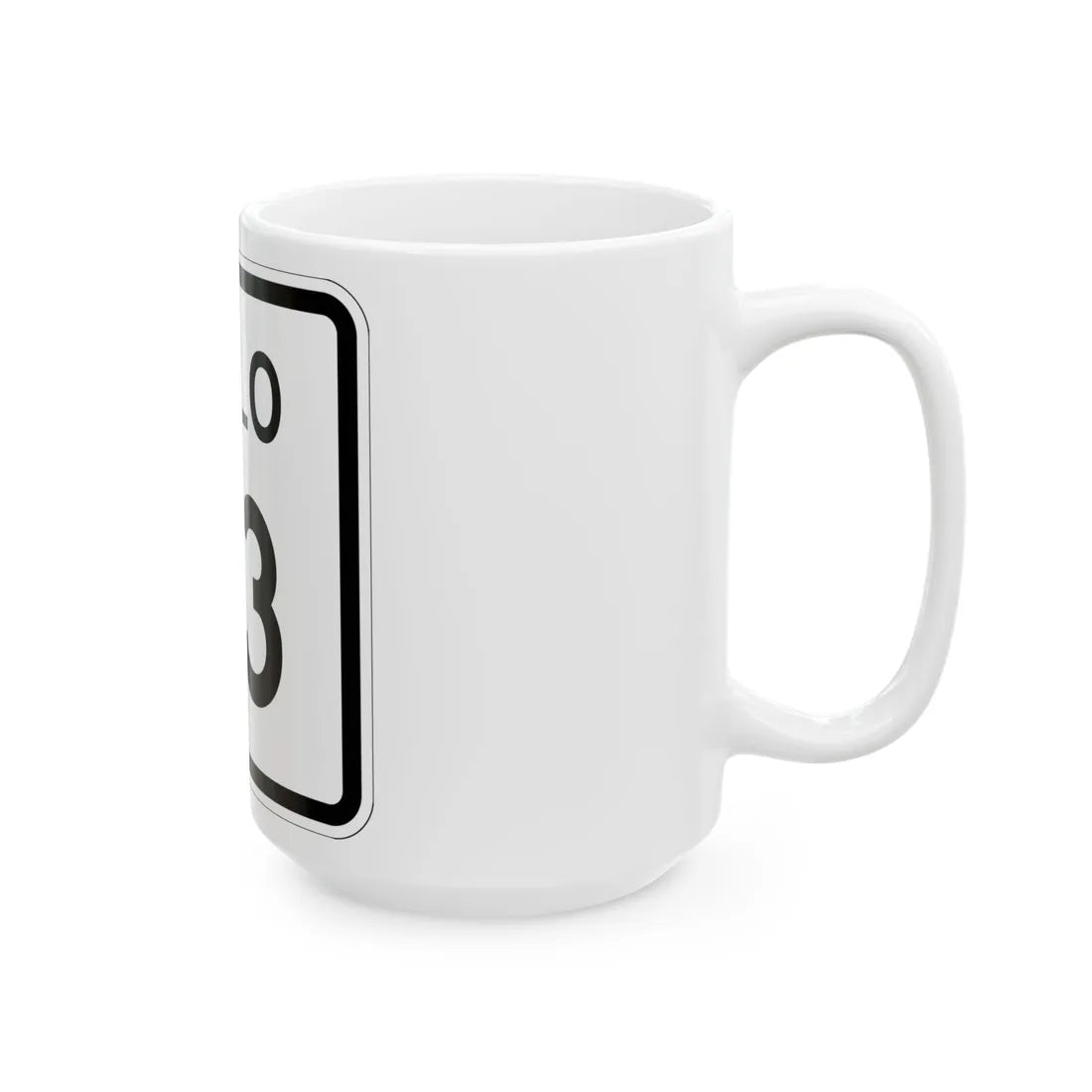 Colorado 23 1952 (Colorado) (Road Sign) White Coffee Mug - Go Mug Yourself