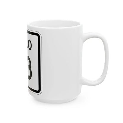 Colorado 23 1952 (Colorado) (Road Sign) White Coffee Mug - Go Mug Yourself