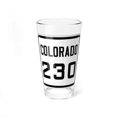 Colorado 230 1926 (Colorado) (Road Sign) Pint Glass 16oz 16oz - Go Mug Yourself