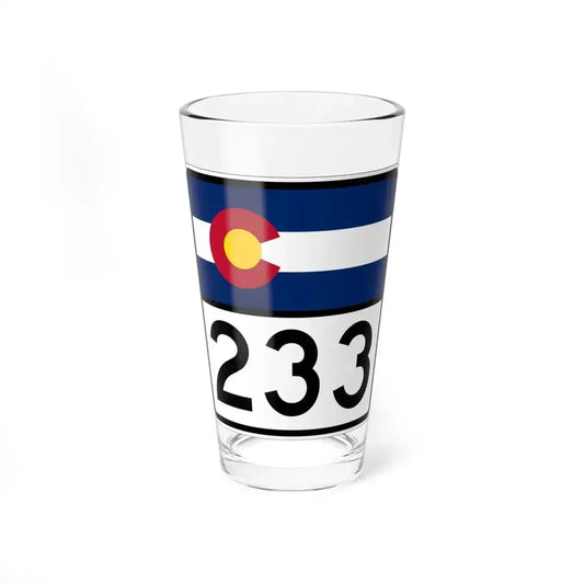Colorado 233 (Colorado) (Road Sign) Pint Glass 16oz 16oz - Go Mug Yourself