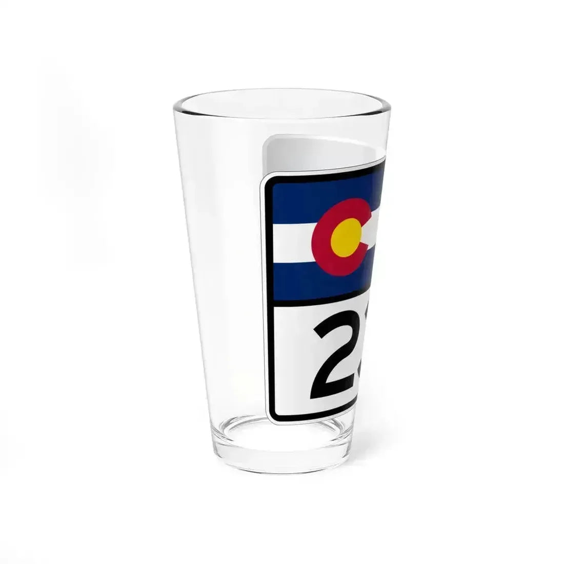 Colorado 233 wide (Colorado) (Road Sign) Pint Glass 16oz - Go Mug Yourself
