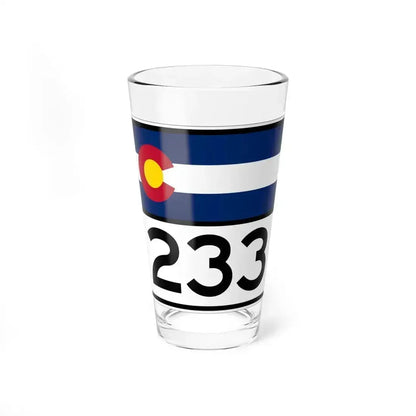 Colorado 233 wide (Colorado) (Road Sign) Pint Glss 16oz 16oz - Go Mug Yourself
