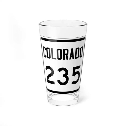 Colorado 235 1946 (Colorado) (Road Sign) Pint Glss 16oz 16oz - Go Mug Yourself