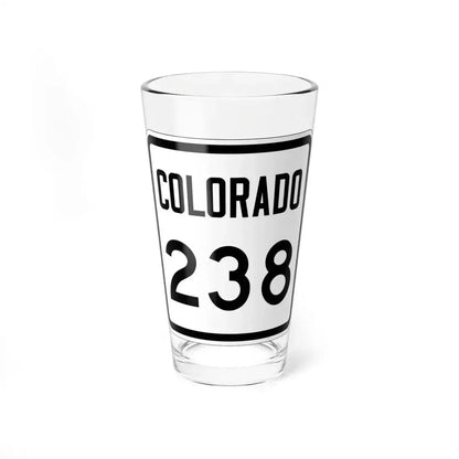 Colorado 238 1946 (Colorado) (Road Sign) Pint Glass 16oz 16oz - Go Mug Yourself