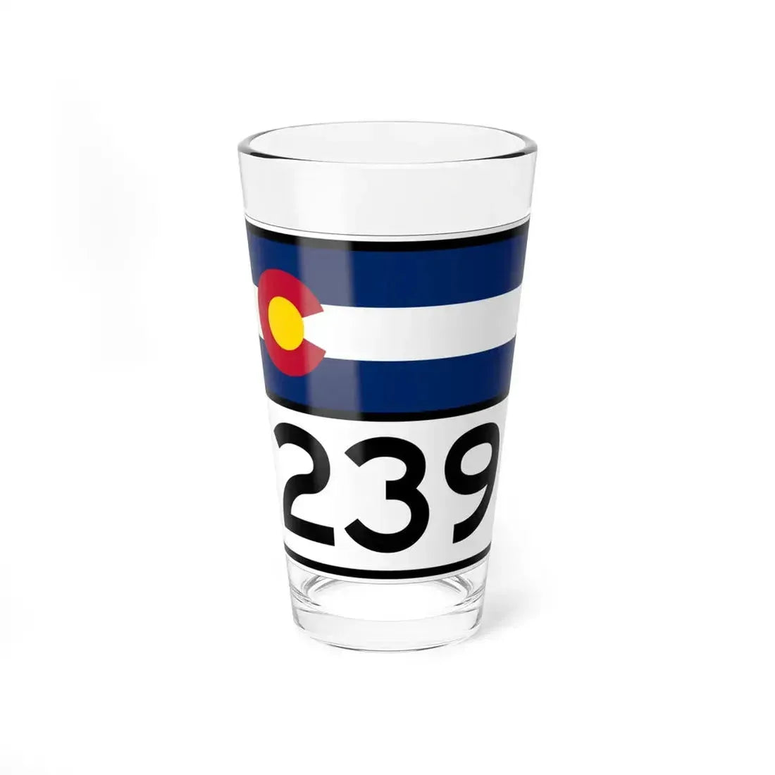 Colorado 239 wide (Colorado) (Road Sign) Pint Glass 16oz 16oz - Go Mug Yourself