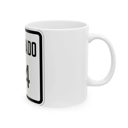 Colorado 24 1946 (Colorado) (Road Sign) White Coffee Mug - Go Mug Yourself