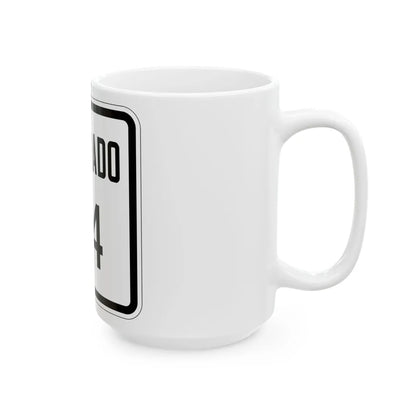 Colorado 24 1946 (Colorado) (Road Sign) White Coffee Mug - Go Mug Yourself