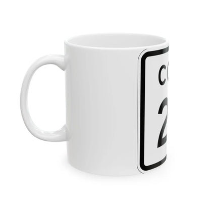 Colorado 24 1952 (Colorado) (Road Sign) White Coffee Mug - Go Mug Yourself
