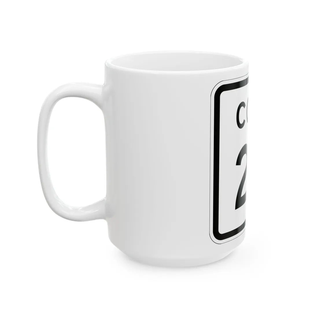Colorado 24 1952 (Colorado) (Road Sign) White Coffee Mug - Go Mug Yourself
