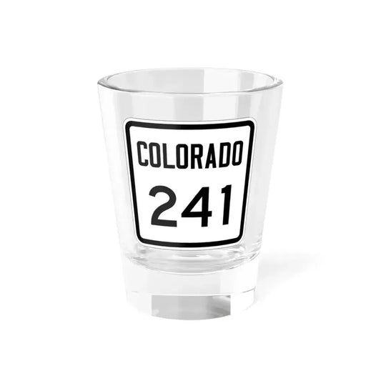 Colorado 241 1946 (Colorado) (Road Sign) Shot Glass 1.5oz 1.5oz - Go Mug Yourself