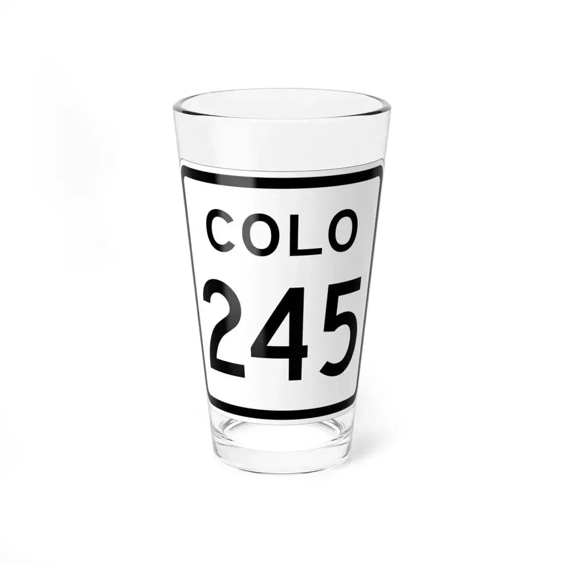 Colorado 245 1952 (Colorado) (Road Sign) Pint Glass 16oz 16oz - Go Mug Yourself