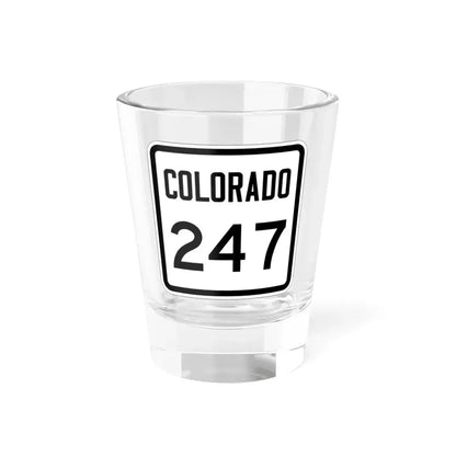 Colorado 247 1946 (Colorado) (Road Sign) Shot Glass 1.5oz 1.5oz - Go Mug Yourself
