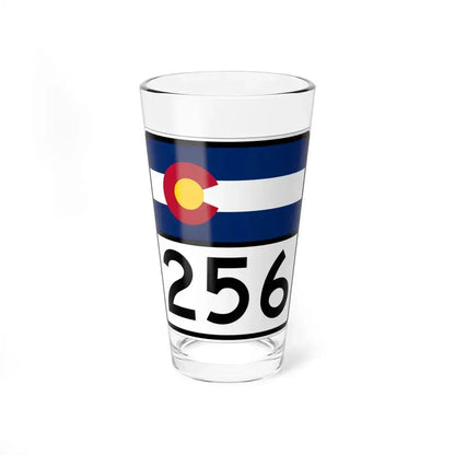 Colorado 256 (Colorado) (Road Sign) Pint Glass 16oz 16oz - Go Mug Yourself