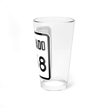 Colorado 258 1946 (Colorado) (Road Sign) Pint Glass 16oz - Go Mug Yourself