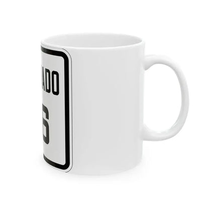 Colorado 26 1926 (Colorado) (Road Sign) White Coffee Mug - Go Mug Yourself