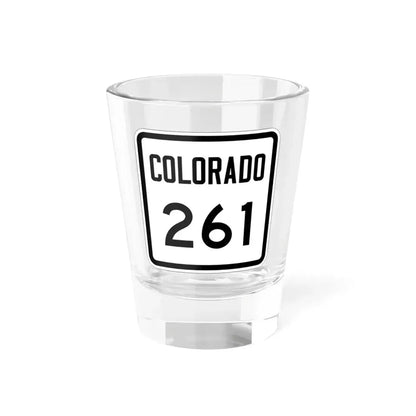 Colorado 261 1946 (Colorado) (Road Sign) Shot Glass 1.5oz 1.5oz - Go Mug Yourself