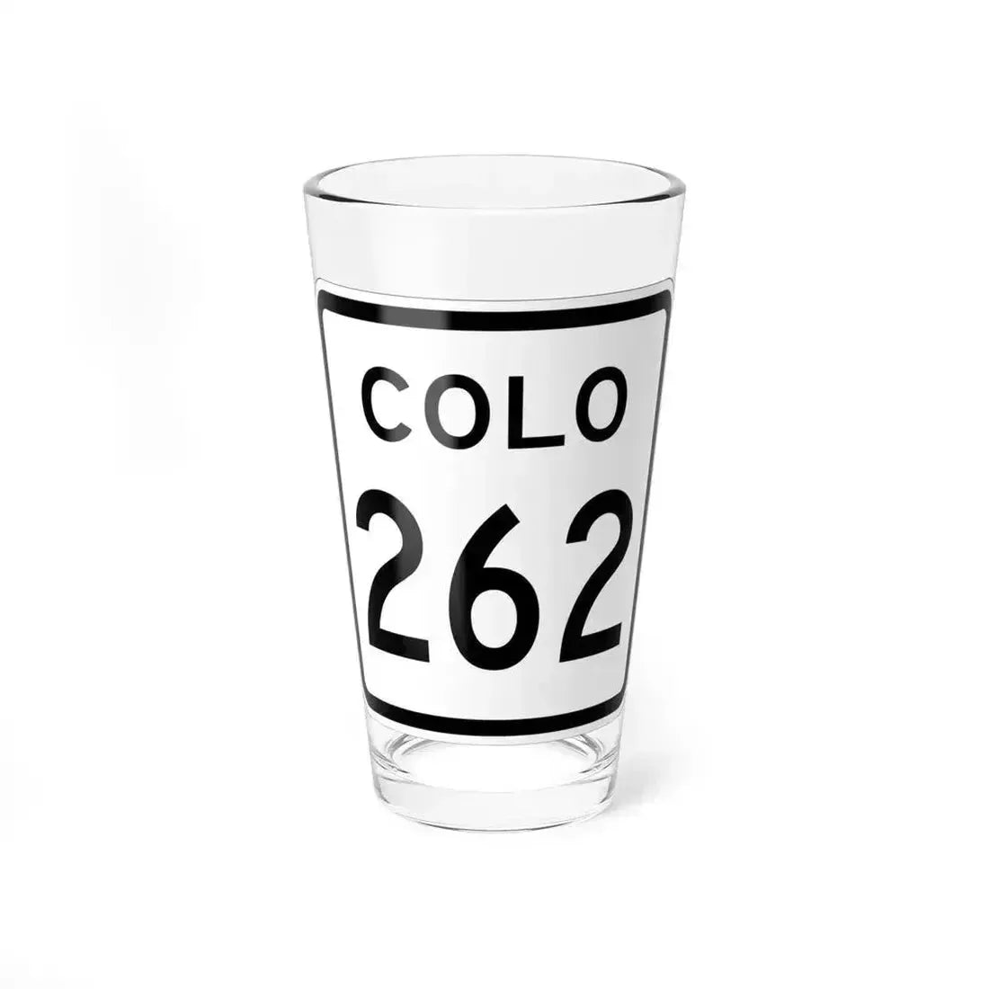 Colorado 262 1952 (Colorado) (Road Sign) Pint Glass 16oz 16oz - Go Mug Yourself
