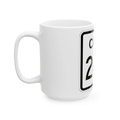 Colorado 262 1952 (Colorado) (Road Sign) White Coffee Mug - Go Mug Yourself