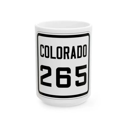 Colorado 265 1926 (Colorado) (Road Sign) White Coffee Mug 15oz - Go Mug Yourself