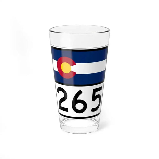 Colorado 265 (Colorado) (Road Sign) Pint Glass 16oz 16oz - Go Mug Yourself