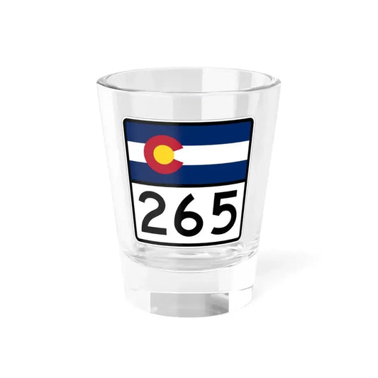 Colorado 265 (Colorado) (Road Sign) Shot Glass 1.5oz 1.5oz - Go Mug Yourself