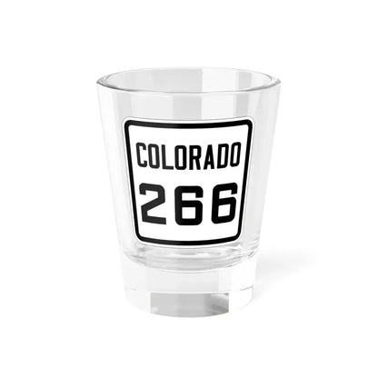 Colorado 266 1926 (Colorado) (Road Sign) Shot Glass 1.5oz 1.5oz - Go Mug Yourself