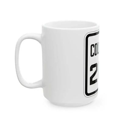 Colorado 266 1926 (Colorado) (Road Sign) White Coffee Mug - Go Mug Yourself