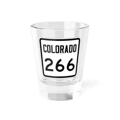 Colorado 266 1946 (Colorado) (Road Sign) Shot Glass 1.5oz 1.5oz - Go Mug Yourself