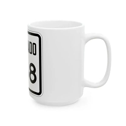 Colorado 268 1946 (Colorado) (Road Sign) White Coffee Mug - Go Mug Yourself