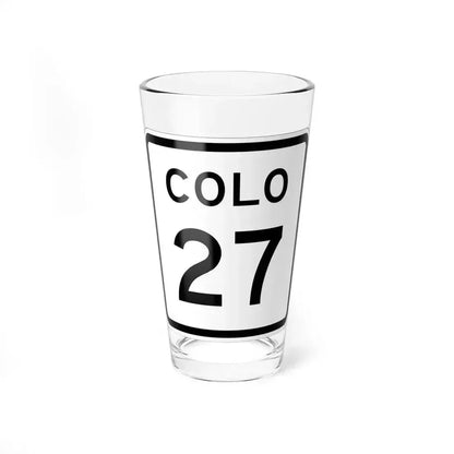 Colorado 27 1952 (Colorado) (Road Sign) Pint Glass 16oz 16oz - Go Mug Yourself