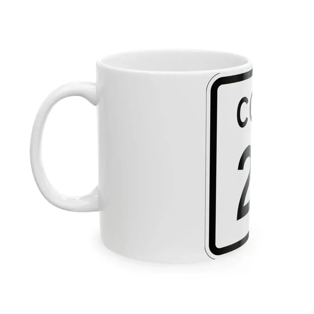 Colorado 27 1952 (Colorado) (Road Sign) White Coffee Mug - Go Mug Yourself