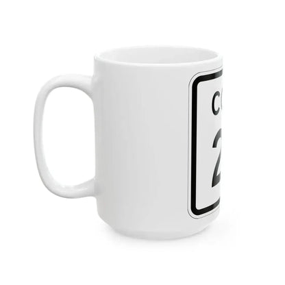 Colorado 27 1952 (Colorado) (Road Sign) White Coffee Mug - Go Mug Yourself