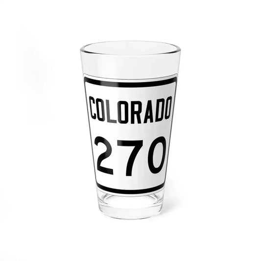 Colorado 270 1946 (Colorado) (Road Sign) Pint Glss 16oz 16oz - Go Mug Yourself