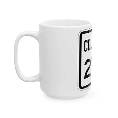 Colorado 270 1946 (Colorado) (Road Sign) White Coffee Mug - Go Mug Yourself