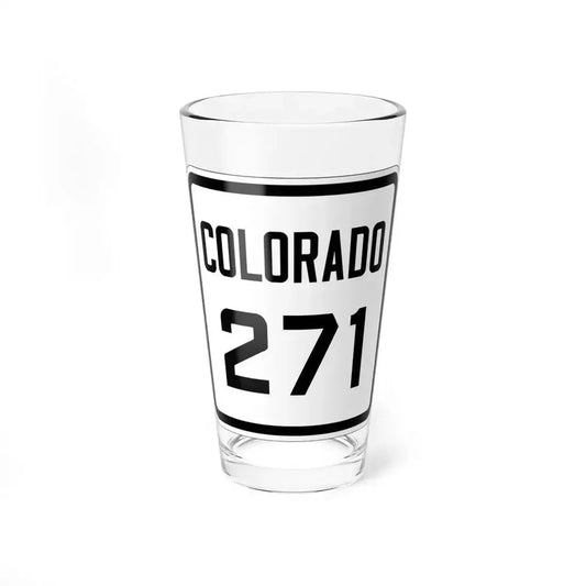 Colorado 271 1926 (Colorado) (Road Sign) Pint Glss 16oz 16oz - Go Mug Yourself