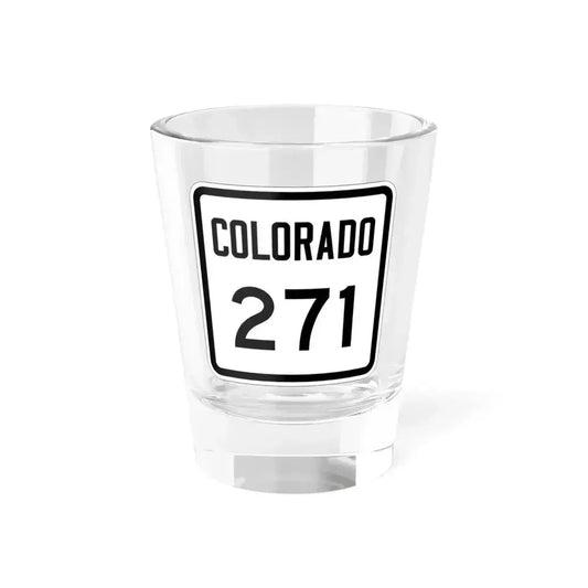 Colorado 271 1946 (Colorado) (Road Sign) Shot Glass 1.5oz 1.5oz - Go Mug Yourself