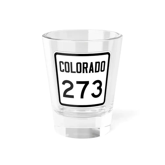 Colorado 273 1946 (Colorado) (Road Sign) Shot Glass 1.5oz 1.5oz - Go Mug Yourself