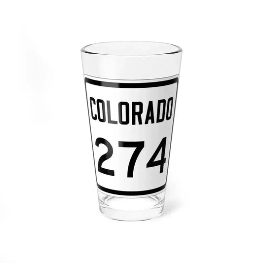 Colorado 274 1946 (Colorado) (Road Sign) Pint Glss 16oz 16oz - Go Mug Yourself