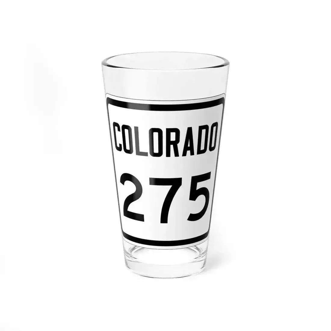 Colorado 275 1946 (Colorado) (Road Sign) Pint Glass 16oz 16oz - Go Mug Yourself