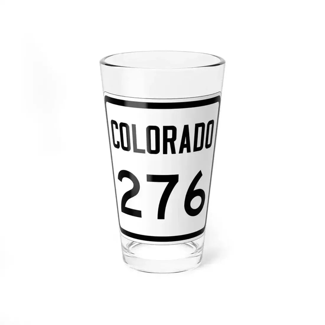 Colorado 276 1946 (Colorado) (Road Sign) Pint Glass 16oz 16oz - Go Mug Yourself