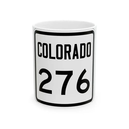 Colorado 276 1946 (Colorado) (Road Sign) White Coffee Mug 11oz - Go Mug Yourself