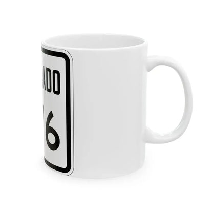 Colorado 276 1946 (Colorado) (Road Sign) White Coffee Mug - Go Mug Yourself