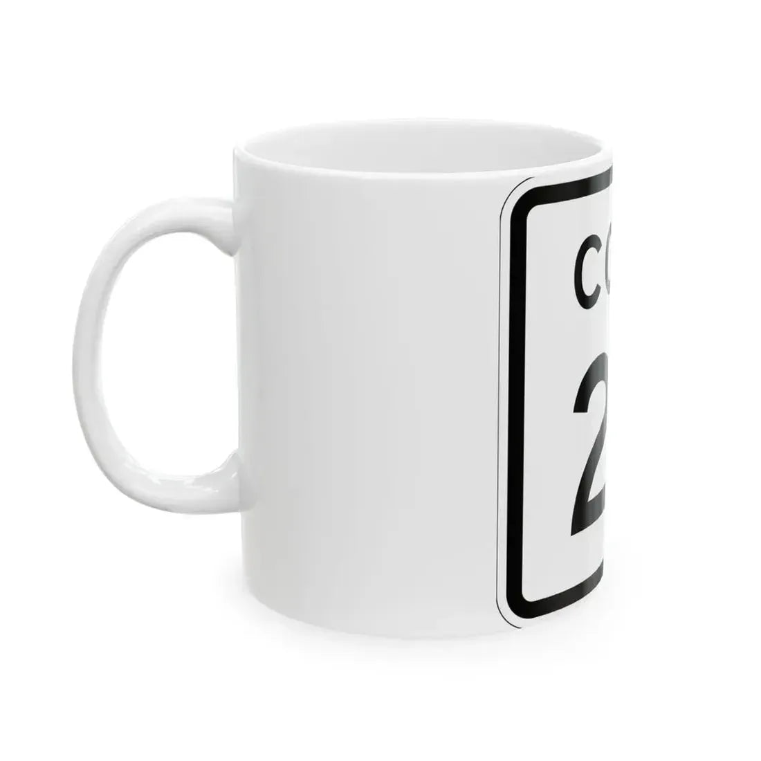 Colorado 28 1952 (Colorado) (Road Sign) White Coffee Mug - Go Mug Yourself
