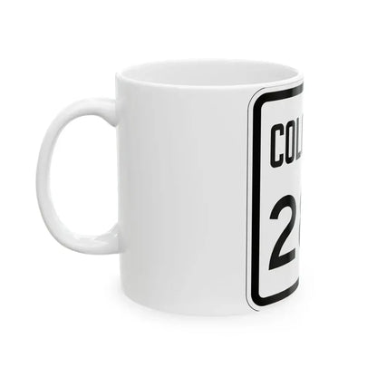 Colorado 280 1946 (Colorado) (Road Sign) White Coffee Mug - Go Mug Yourself