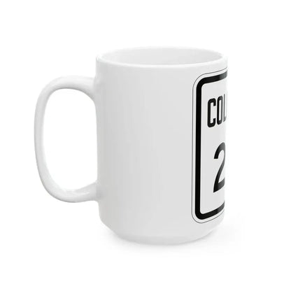 Colorado 281 1946 (Colorado) (Road Sign) White Coffee Mug - Go Mug Yourself