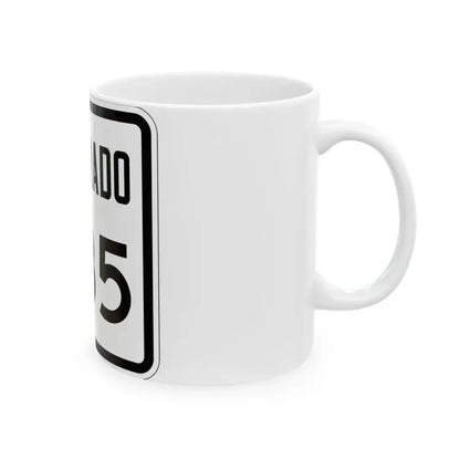 Colorado 285 1946 (Colorado) (Road Sign) White Coffee Mug - Go Mug Yourself