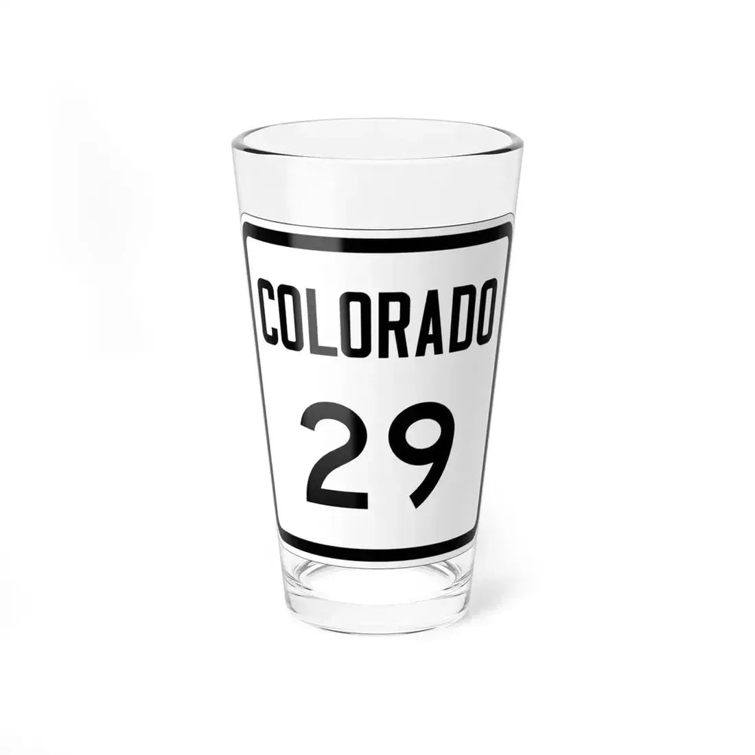 Colorado 29 1946 (Colorado) (Road Sign) Pint Glass 16oz 16oz - Go Mug Yourself