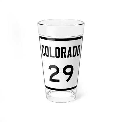 Colorado 29 1946 (Colorado) (Road Sign) Pint Glass 16oz 16oz - Go Mug Yourself
